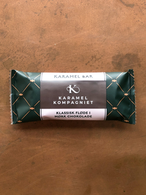 Klassisk fløde i mørk chokolade